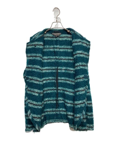 COMME des GARCONS HOMME（コムデギャルソン オム）COMME des GARCONS HOMME (コムデギャルソン オム) モヘヤ混ニットジャケット グリーン サイズ:Mの古着・服飾アイテム