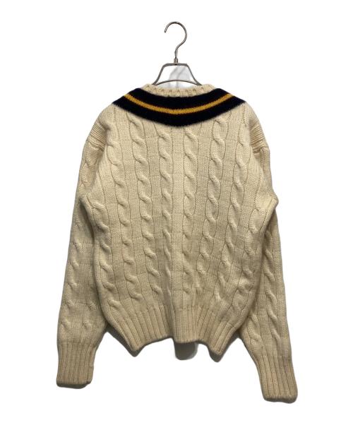 POLO RALPH LAUREN（ポロ・ラルフローレン）POLO RALPH LAUREN (ポロ・ラルフローレン) チルデンセーター ベージュ サイズ:Lの古着・服飾アイテム