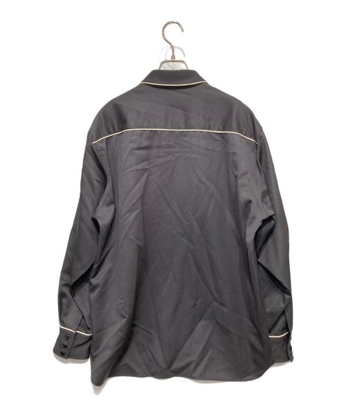 WACKO MARIA（ワコマリア）WACKO MARIA (ワコマリア) ウール パイピング ウエスタンシャツ グレー サイズ:Mの古着・服飾アイテム