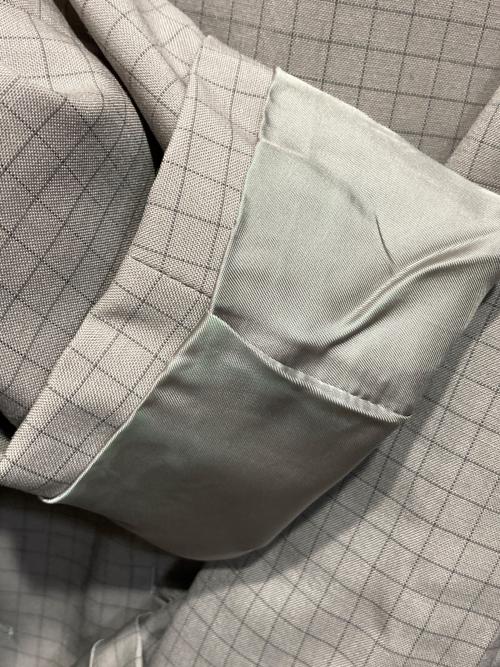 STEVEN ALAN（スティーブンアラン）STEVEN ALAN (スティーブンアラン) WL GRAPH/CHECK NOTCHED LAPEL JACKET グレー サイズ:Ｓの古着・服飾アイテム