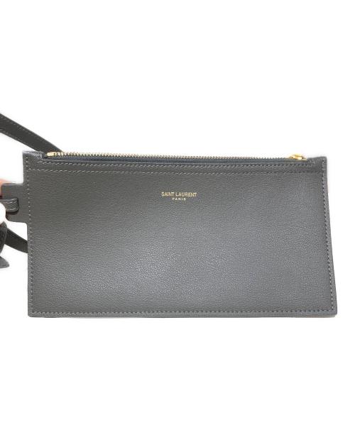Saint Laurent Paris（サンローランパリ）Saint Laurent Paris (サンローランパリ) ショルダーバッグ　ショッピングバッグ/イーストウェスト グレーの古着・服飾アイテム