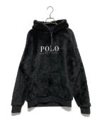POLO RALPH LAURENポロ・ラルフローレン）の古着「ロゴ刺繍 フリース フーディー」｜ブラック