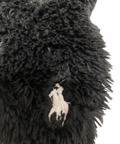 POLO RALPH LAUREN（ポロ・ラルフローレン）POLO RALPH LAUREN (ポロ・ラルフローレン) ロゴ刺繍 フリース フーディー ブラック サイズ:Sの古着・服飾アイテム
