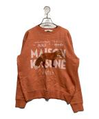 maison kitsuneメゾンキツネ）の古着「Japan Exclusive Fox Sweatshirt」｜オレンジ