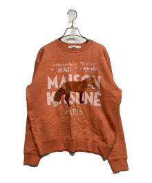 maison kitsune（メゾンキツネ）の古着「Japan Exclusive Fox Sweatshirt」｜オレンジ