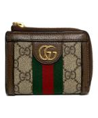 GUCCIグッチ）の古着「GGスプリーム / シェリーラインのL字ファスナーコインケース」