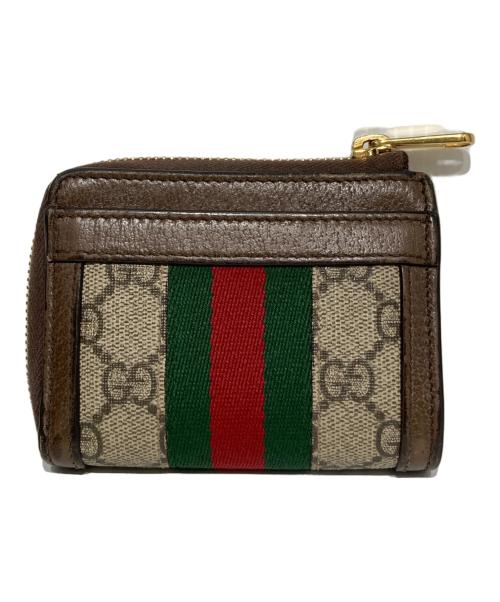 GUCCI（グッチ）GUCCI (グッチ) GGスプリーム / シェリーラインのL字ファスナーコインケースの古着・服飾アイテム