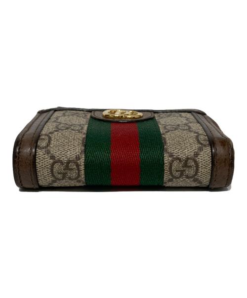 GUCCI（グッチ）GUCCI (グッチ) GGスプリーム / シェリーラインのL字ファスナーコインケースの古着・服飾アイテム