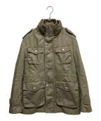 BURBERRY BLACK LABELバーバリーブラックレーベル）の古着「ミリタリージャケット」｜カーキ