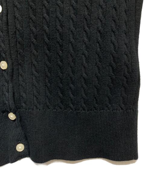 POLO RALPH LAUREN（ポロ・ラルフローレン）POLO RALPH LAUREN (ポロ・ラルフローレン) ケーブルニットカーディガン ブラック サイズ:XLの古着・服飾アイテム