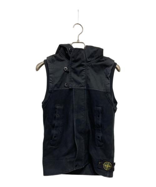 STONE ISLAND（ストーンアイランド）STONE ISLAND (ストーンアイランド) スウェットベスト ブラック サイズ:Ｓの古着・服飾アイテム