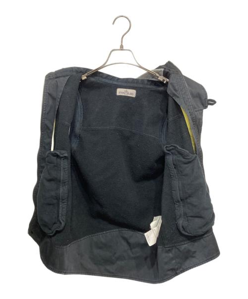 STONE ISLAND（ストーンアイランド）STONE ISLAND (ストーンアイランド) スウェットベスト ブラック サイズ:Ｓの古着・服飾アイテム