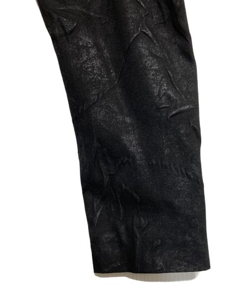 YOHJI YAMAMOTO（ヨウジヤマモト）YOHJI YAMAMOTO (ヨウジヤマモト) 箔プリントシワ加工ジャケット ブラック サイズ:1の古着・服飾アイテム