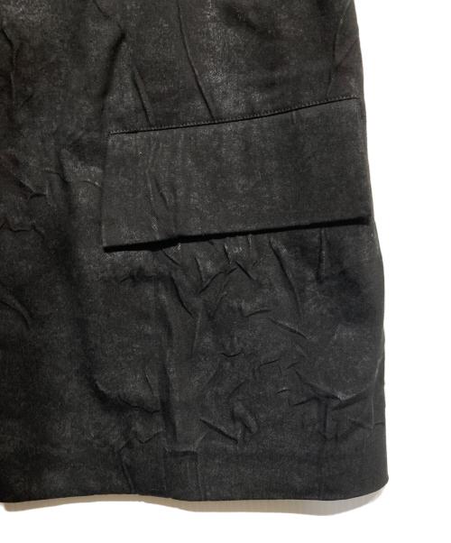 YOHJI YAMAMOTO（ヨウジヤマモト）YOHJI YAMAMOTO (ヨウジヤマモト) 箔プリントシワ加工ジャケット ブラック サイズ:1の古着・服飾アイテム