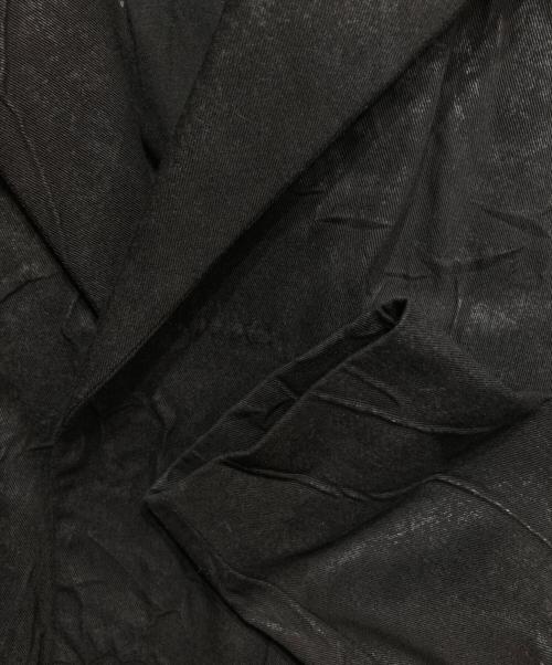 YOHJI YAMAMOTO（ヨウジヤマモト）YOHJI YAMAMOTO (ヨウジヤマモト) 箔プリントシワ加工ジャケット ブラック サイズ:1の古着・服飾アイテム