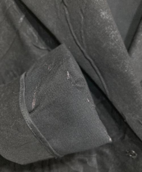 YOHJI YAMAMOTO（ヨウジヤマモト）YOHJI YAMAMOTO (ヨウジヤマモト) 箔プリントシワ加工ジャケット ブラック サイズ:1の古着・服飾アイテム
