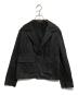 YOHJI YAMAMOTO（ヨウジヤマモト）の古着「箔プリントシワ加工ジャケット」｜ブラック