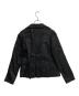 YOHJI YAMAMOTO (ヨウジヤマモト) 箔プリントシワ加工ジャケット ブラック サイズ:1：23000円