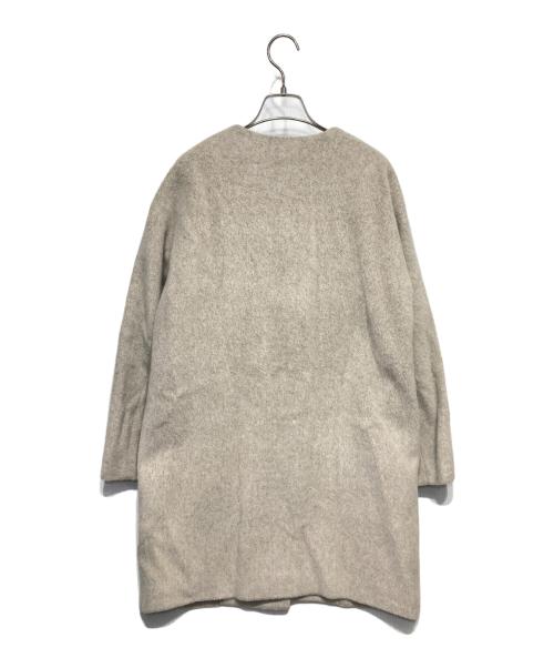 UNTITLED（アンタイトル）UNTITLED (アンタイトル) ノーカラーシャギーコート ベージュ サイズ:Mの古着・服飾アイテム