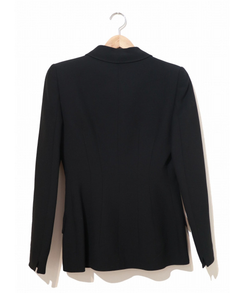 VALENTINO（ヴァレンティノ）VALENTINO (ヴァレンティノ) [OLD]パワーショルダーダブルブレストジャケット ブラック サイズ:6表記 ヴィンテージ・オールドヴァレンティノブティックの古着・服飾アイテム