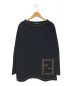 FENDI（フェンディ）の古着「[OLD]FFロゴベロアカットソー」｜ネイビー