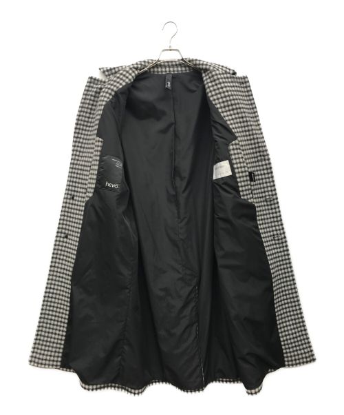 HEVO（イーヴォ）HEVO (イーヴォ) ウールチェックコート ホワイト サイズ:freeの古着・服飾アイテム