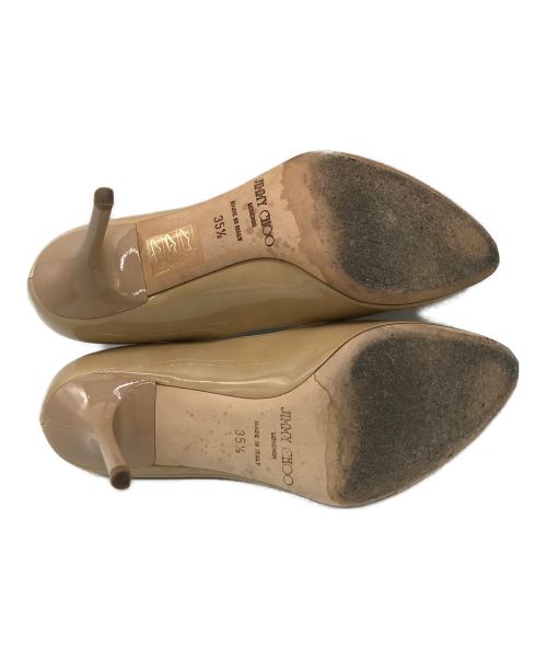 JIMMY CHOO（ジミーチュウ）JIMMY CHOO (ジミーチュウ) パテントパンプス ベージュ サイズ:35の古着・服飾アイテム