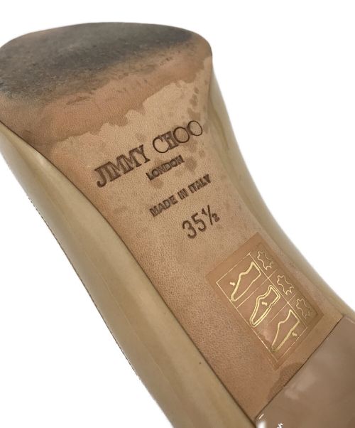 JIMMY CHOO（ジミーチュウ）JIMMY CHOO (ジミーチュウ) パテントパンプス ベージュ サイズ:35の古着・服飾アイテム