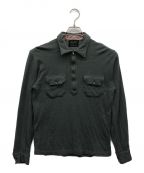 Doublet sportsman'sダブレットスポーツマンズ）の古着「ハーフジップウールシャツ」｜グレー