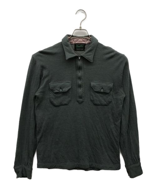 Doublet sportsman's（ダブレットスポーツマンズ）Doublet sportsman's (ダブレットスポーツマンズ) ハーフジップウールシャツ グレー サイズ:不明の古着・服飾アイテム