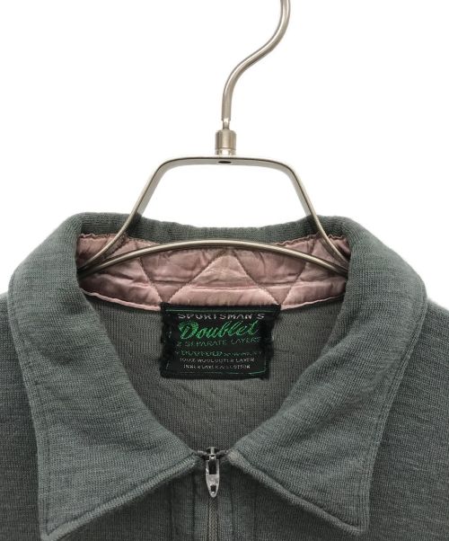 Doublet sportsman's（ダブレットスポーツマンズ）Doublet sportsman's (ダブレットスポーツマンズ) ハーフジップウールシャツ グレー サイズ:不明の古着・服飾アイテム
