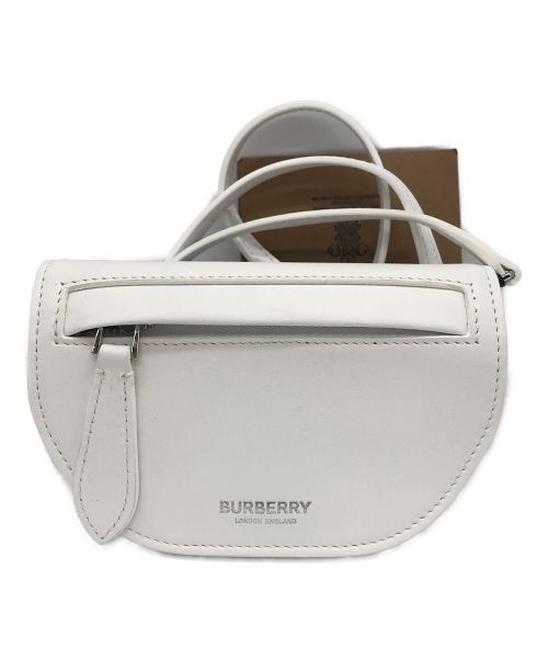 BURBERRY（バーバリー）BURBERRY (バーバリー) ミニオリンピアショルダーバッグ ホワイトの古着・服飾アイテム