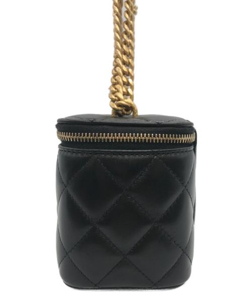 CHANEL（シャネル）CHANEL (シャネル) Ｗチェーンバニティケース ブラックの古着・服飾アイテム