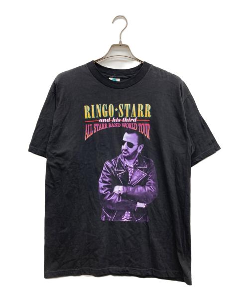 Team champ（チーム チャンプ）Team champ (チーム チャンプ) リンゴスタープリントTシャツ ブラック サイズ:Lの古着・服飾アイテム