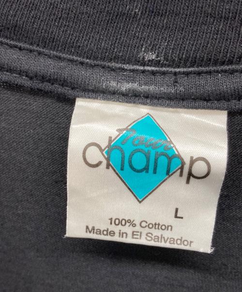 Team champ（チーム チャンプ）Team champ (チーム チャンプ) リンゴスタープリントTシャツ ブラック サイズ:Lの古着・服飾アイテム