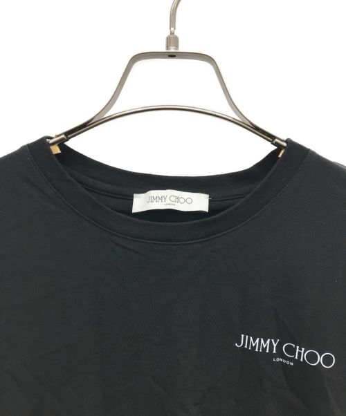 JIMMY CHOO（ジミーチュウ）JIMMY CHOO (ジミーチュウ) バックロゴs/sTシャツ ブラック サイズ:Sの古着・服飾アイテム