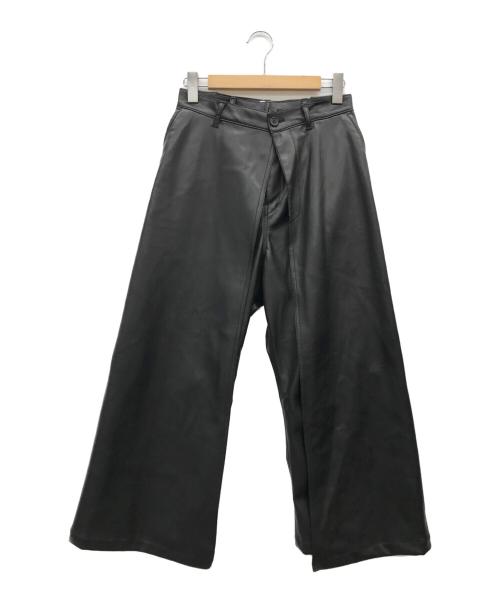 .efiLevol（エフィレボル）.efiLevol (エフィレボル) フェイクレザーレイヤードパンツ ブラック サイズ:なしの古着・服飾アイテム