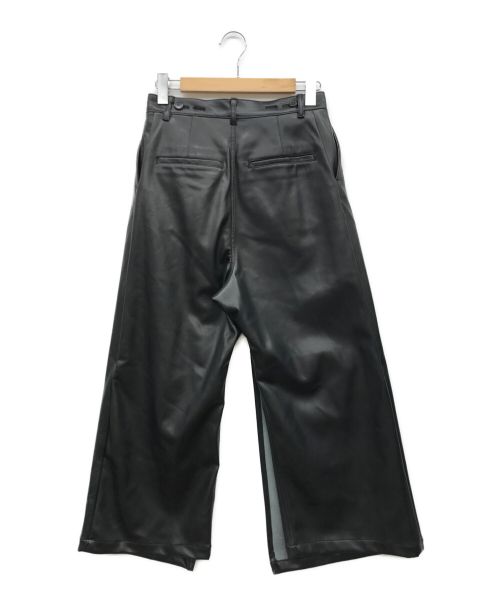 .efiLevol（エフィレボル）.efiLevol (エフィレボル) フェイクレザーレイヤードパンツ ブラック サイズ:なしの古着・服飾アイテム