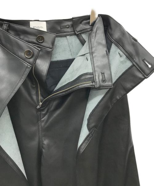 .efiLevol（エフィレボル）.efiLevol (エフィレボル) フェイクレザーレイヤードパンツ ブラック サイズ:なしの古着・服飾アイテム