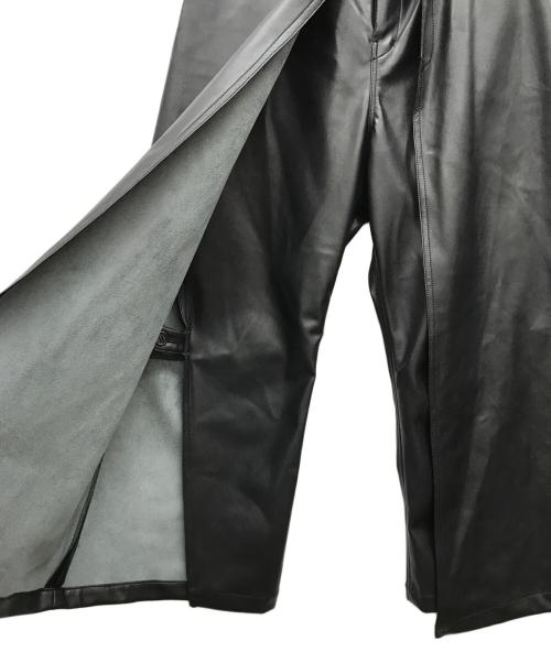 .efiLevol（エフィレボル）.efiLevol (エフィレボル) フェイクレザーレイヤードパンツ ブラック サイズ:なしの古着・服飾アイテム