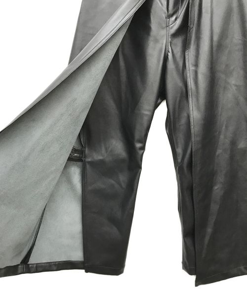 .efiLevol（エフィレボル）.efiLevol (エフィレボル) フェイクレザーレイヤードパンツ ブラック サイズ:なしの古着・服飾アイテム