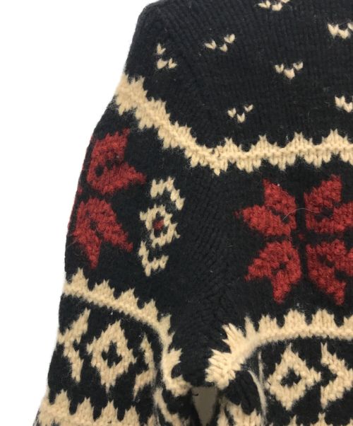 POLO RALPH LAUREN（ポロ・ラルフローレン）POLO RALPH LAUREN (ポロ・ラルフローレン) ウール・シルクハンドニット ブラック サイズ:Mの古着・服飾アイテム