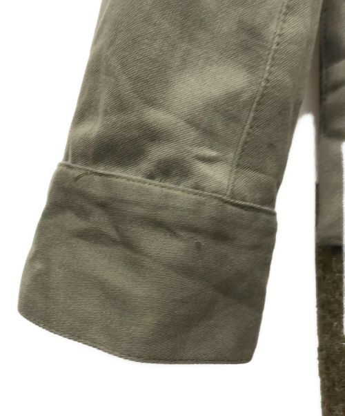 ink（インク）INK (インク) 切替コート カーキ サイズ:Sの古着・服飾アイテム