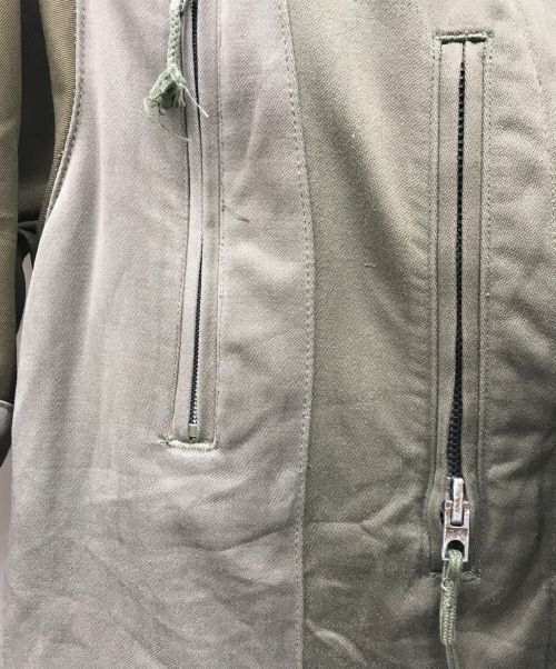 ink（インク）INK (インク) 切替コート カーキ サイズ:Sの古着・服飾アイテム