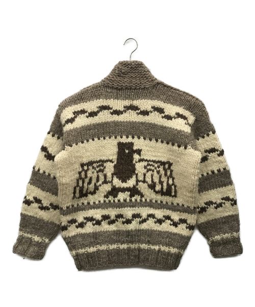 THUNDERBIRD（サンダーバード）thunderbird (サンダーバード) カウチンニットカーディガン ベージュ サイズ:Lの古着・服飾アイテム