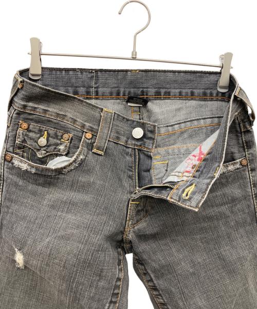 TRUE RELIGION（トゥルー レリジョン）TRUE RELIGION (トゥルー レリジョン) フレアデニムパンツ　JOEY ブラック サイズ:29×33の古着・服飾アイテム