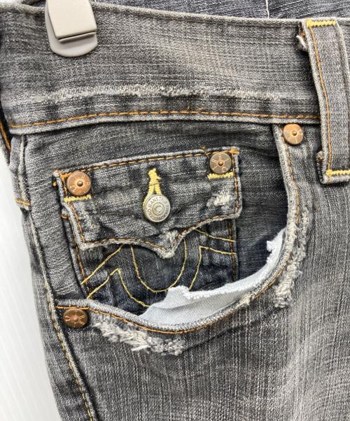 TRUE RELIGION（トゥルー レリジョン）TRUE RELIGION (トゥルー レリジョン) フレアデニムパンツ　JOEY ブラック サイズ:29×33の古着・服飾アイテム