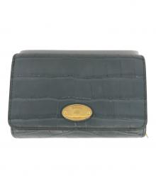 MULBERRY（マルベリー）の古着「plaque medium french purse mutte croc」｜ネイビー