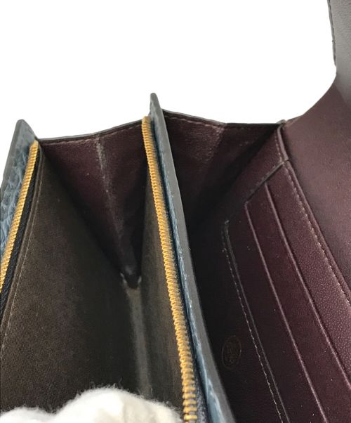 MULBERRY（マルベリー）MULBERRY (マルベリー) フラップウォレット ネイビーの古着・服飾アイテム