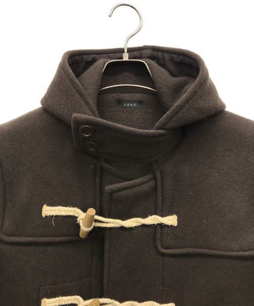 leno（リノ）LENO (リノ) ウール カシミヤ ロング ダッフル コート ブラウンの古着・服飾アイテム